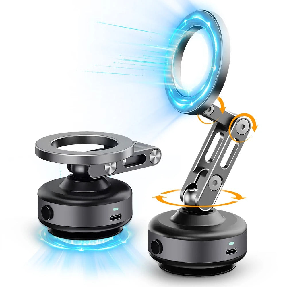 Strong Magnetic Car Phone Mount With Adhesive Base - Lusomart