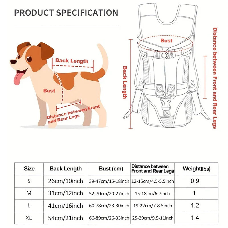 Paw Friendly Outdoor Pet Backpack Carrier