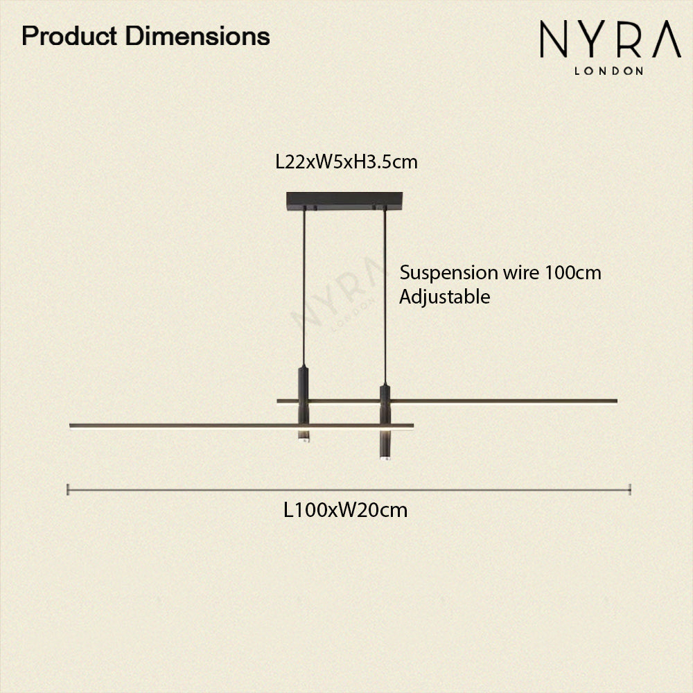 Dual Pendant Ceiling Light Fixture