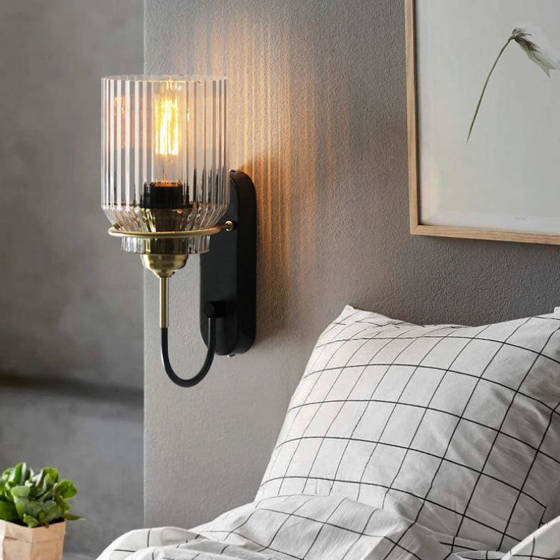 Classic Glass Wall Light Fixture
