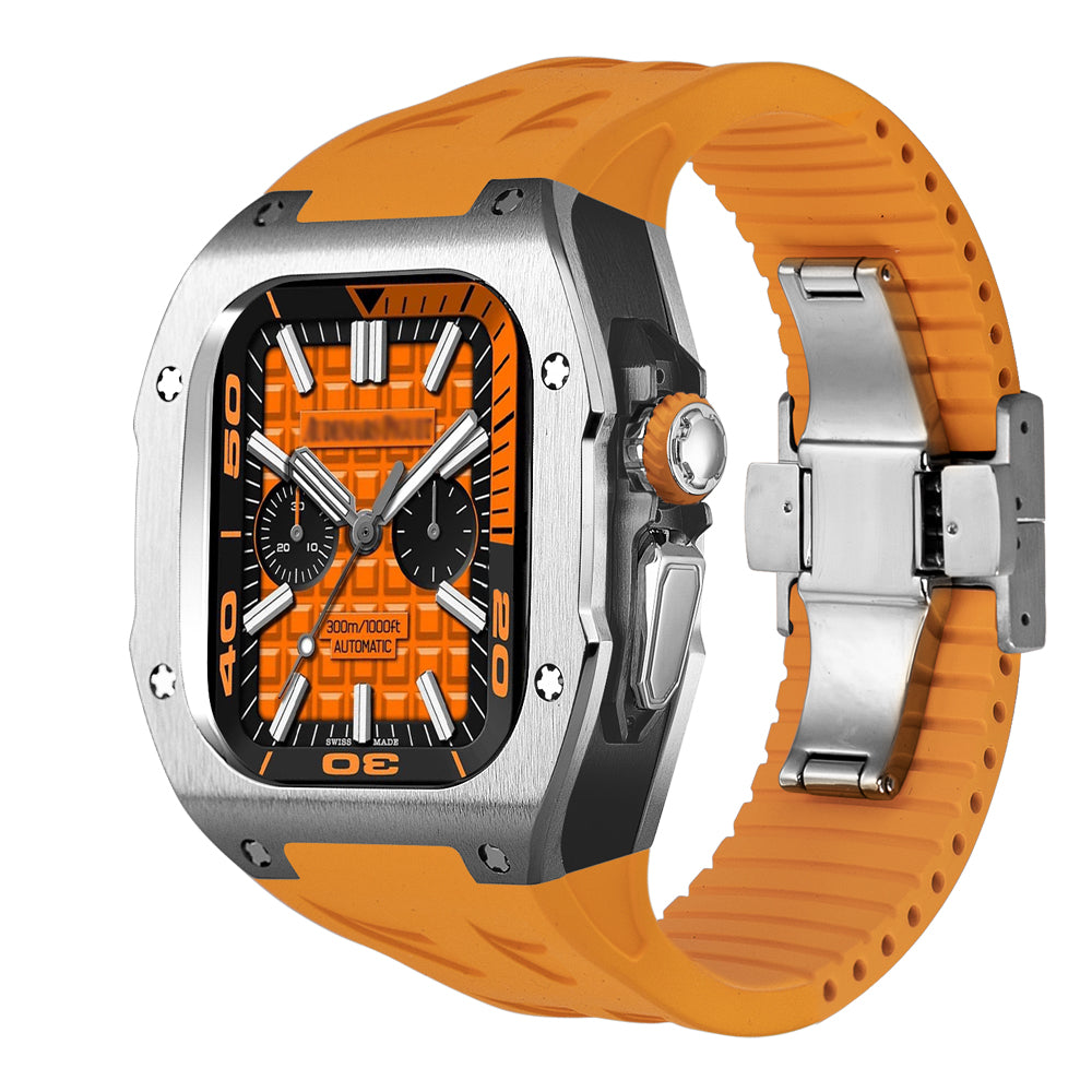 Durable Titanium Case & Soft Rubber Band for AW Ultra