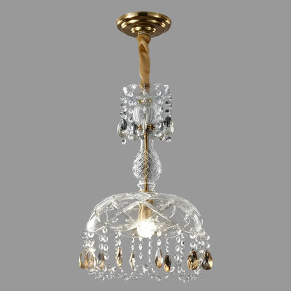 Classic Gold Crystal Pendant Lamp - Lusomart
