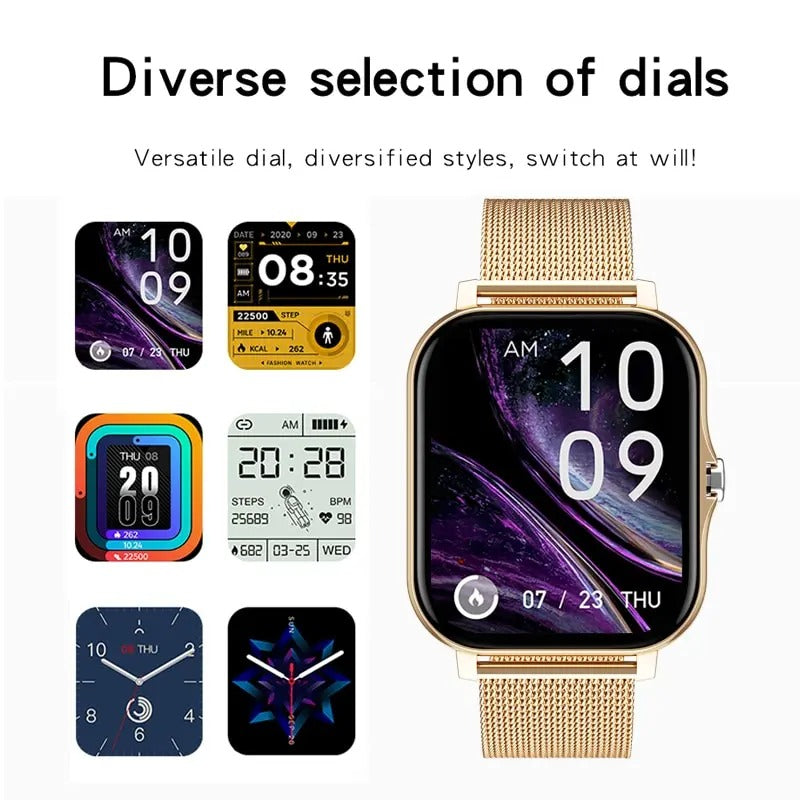 Smart Touch Screen Watch with Bluetooth Connectivity