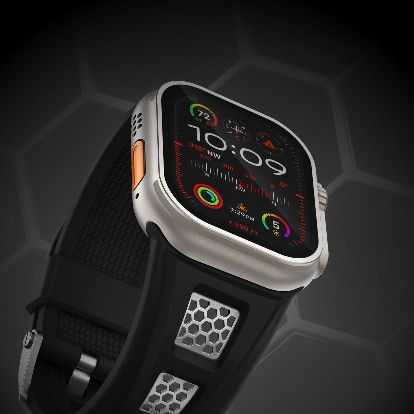 Durable Silicone Fitness Strap for Smartwatch