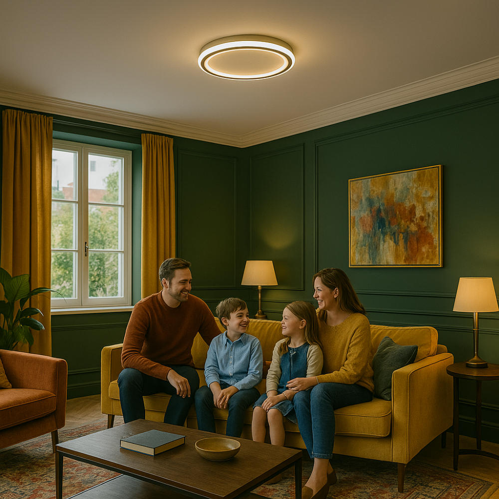 Bright Dimmable LED Ceiling Lamp in Soft White