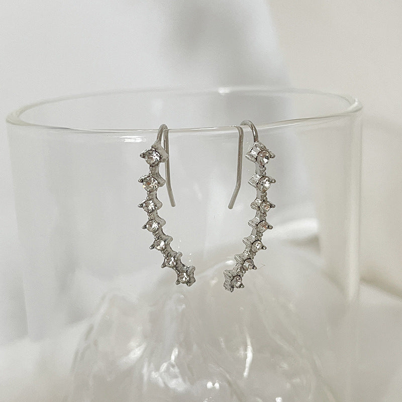 Sparkling Diamond Stud Earrings