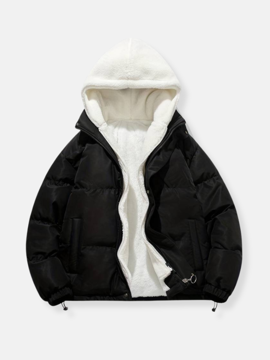 Warm Women's Down Filled Hooded Puffer Jacket