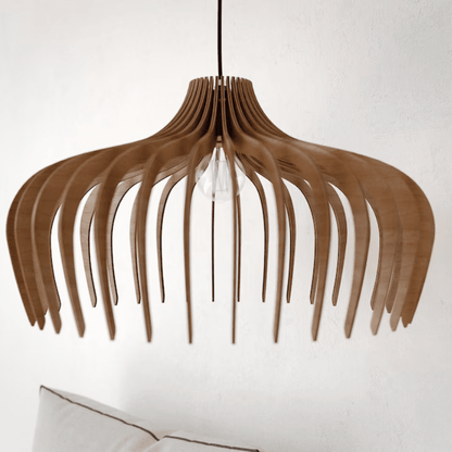 Rustic Wood Pendant Chandelier