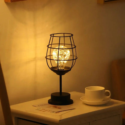 Metal Cage LED Table Lamp Inovessa