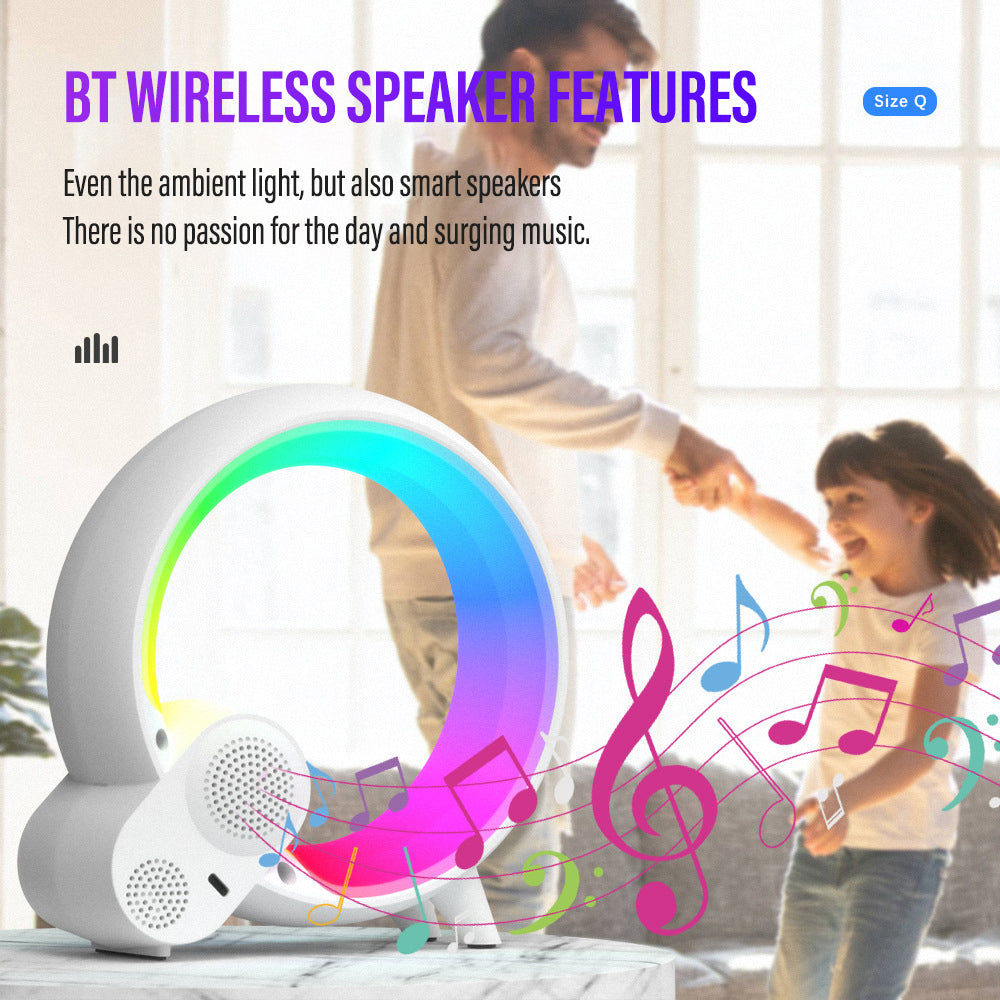 Wireless Bluetooth Speaker Clock Table Lamp