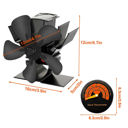Eco Friendly Wood Burning Stove Fan Heater