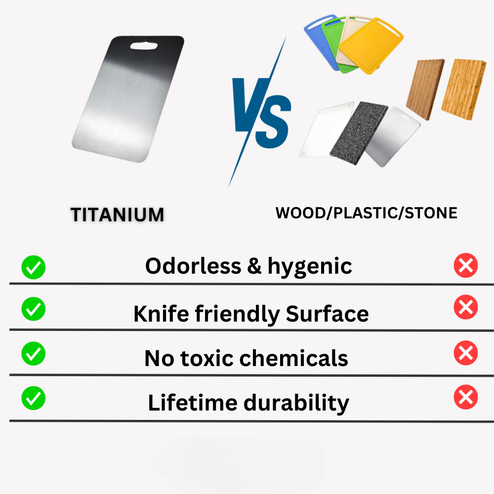 Hygienic Titanium Kitchen Cutting Board, Easy Clean