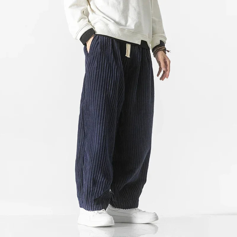 Comfortable Corduroy Wide Leg Jogging Pants