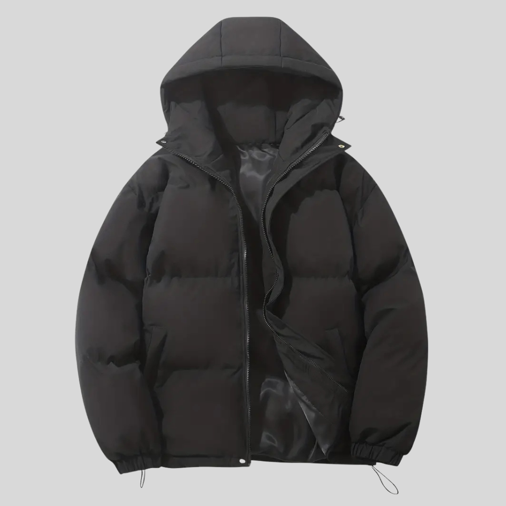 Warm Women's Hooded Puffer Coat for Winter