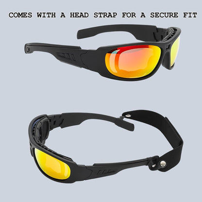 Ride Ready Polarized Motorcycle Sunglasses UV400