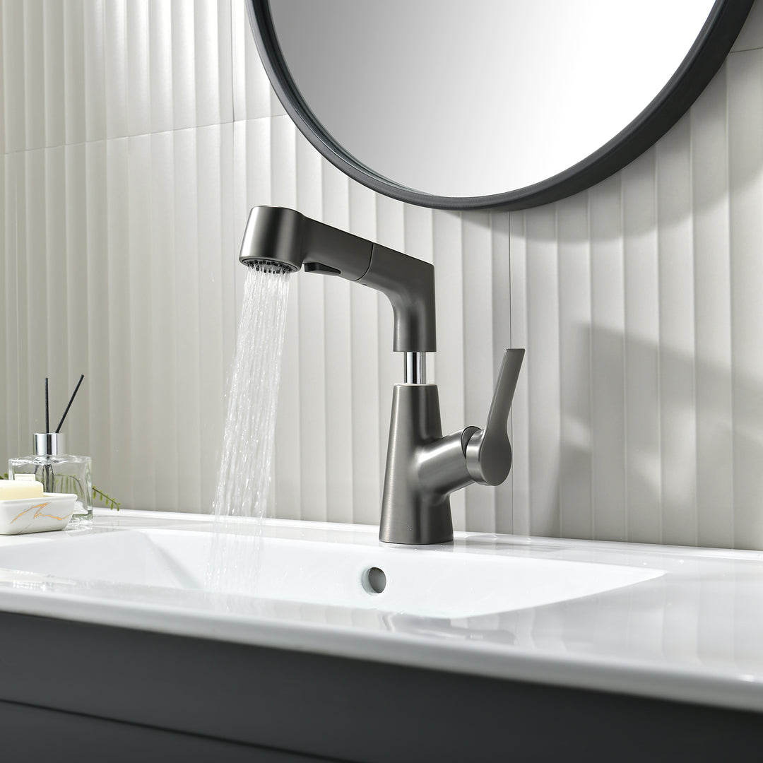 Stainless Steel Single Handle Kitchen Faucet - Lusomart