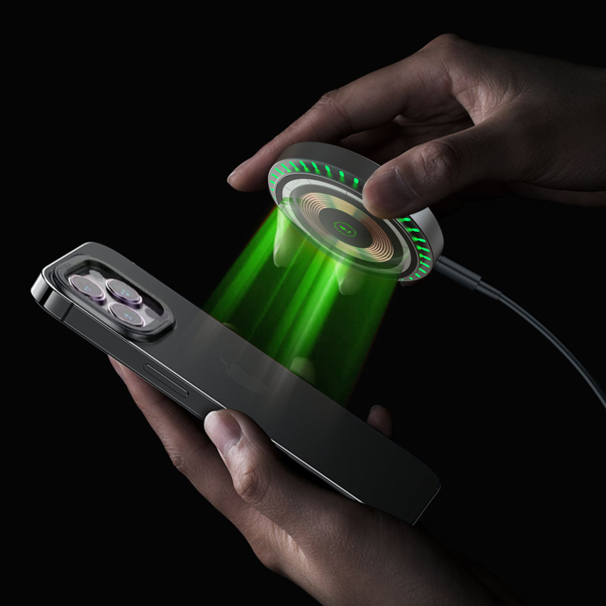 Slim LED Night Light with Wireless Charging Pad