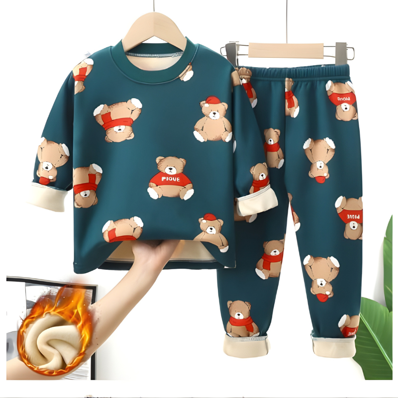 Comfy Kids' Fleece Pajamas - Warm Fun Cartoon Sleepwear