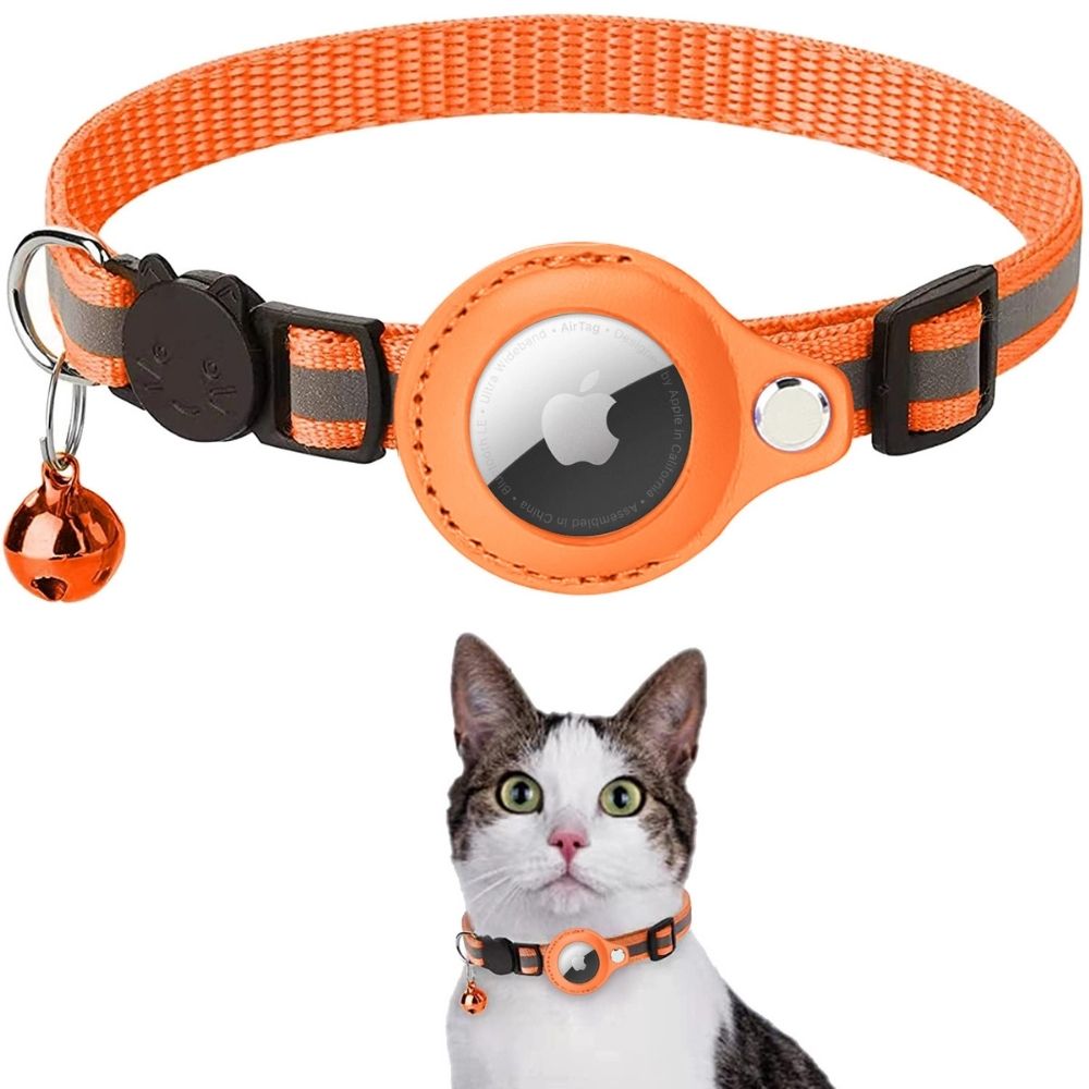 Safety Glow Cat Collar with Fast Release GPS Tracker