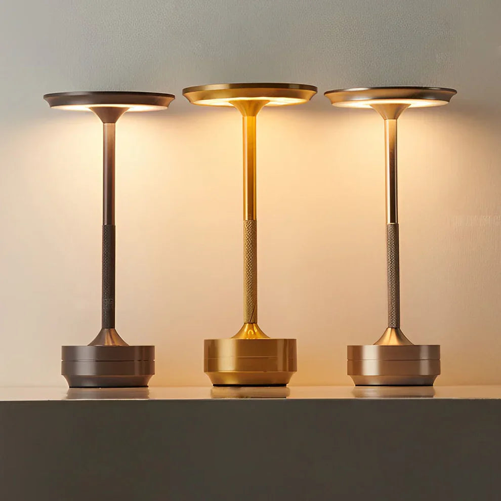 Portable Dimmable LED Desk Lamp With Metal Base