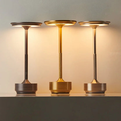 Portable Dimmable LED Desk Lamp With Metal Base