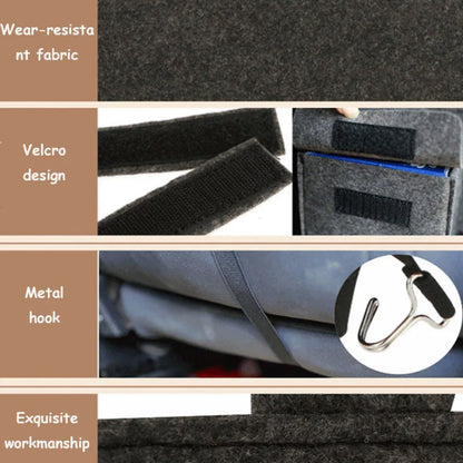 Premium Auto Seat Back Storage 4 Pocket Organizer