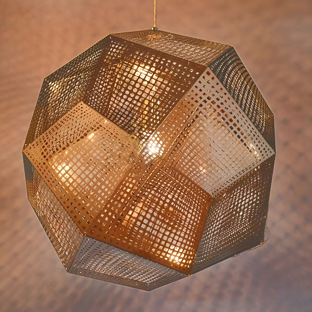 Modern Round Metal Pendant Light Fixture