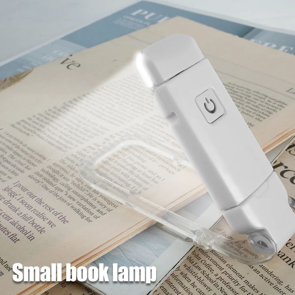 Portable LED Reading Light with USB Rechargeable Clip