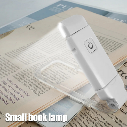 Portable LED Reading Light with USB Rechargeable Clip