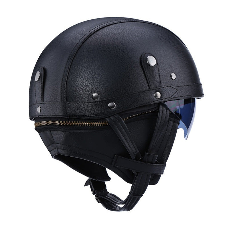 Classic Motorcycle Helmet with DOT Certified UV Protection