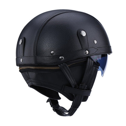 Classic Motorcycle Helmet with DOT Certified UV Protection