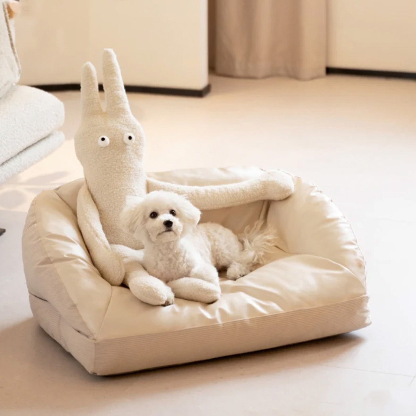 Comfy Pet Bed Waterproof Durable Plush Cushion