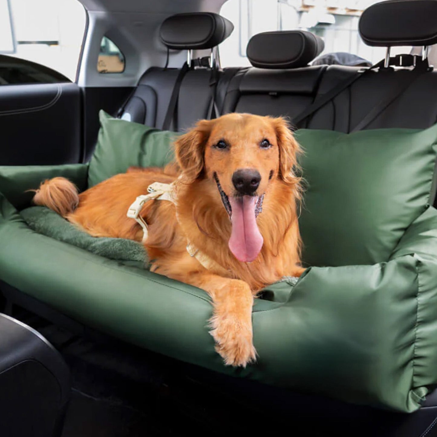Durable Pet Car Booster Seat - Safe and Cozy