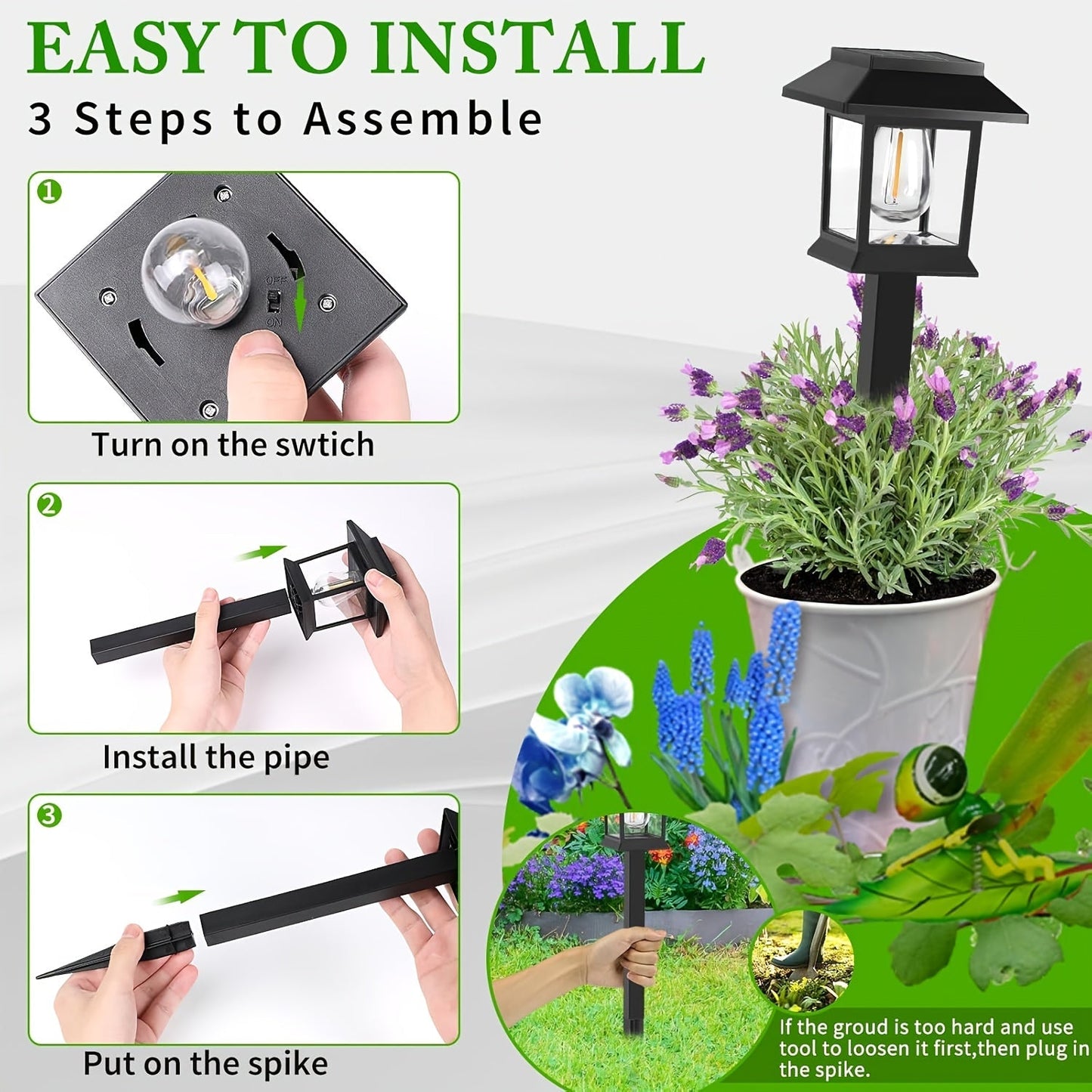 Outdoor Solar Powered Path Lights