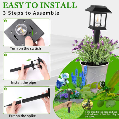 Outdoor Solar Powered Path Lights