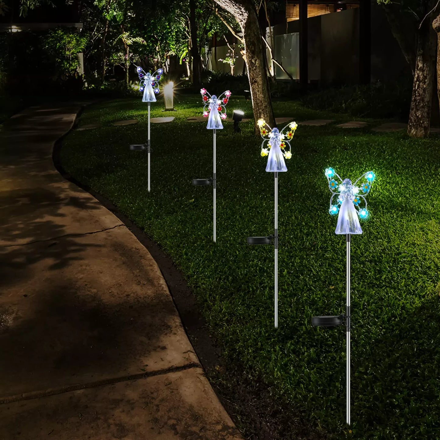 Bright Solar LED Garden Lamp