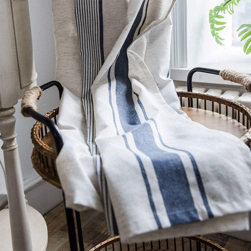 Dark Grey and Beige Thermal Blackout Curtains