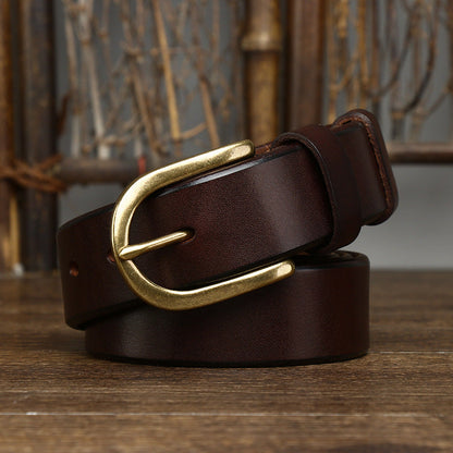 Genuine Leather Men's Classic Belt
