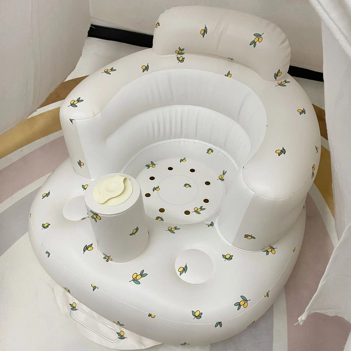 Comfortable Baby Feeding Chair with Pump and Curve Back