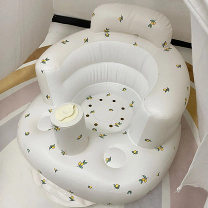 Comfortable Baby Feeding Chair with Pump and Curve Back