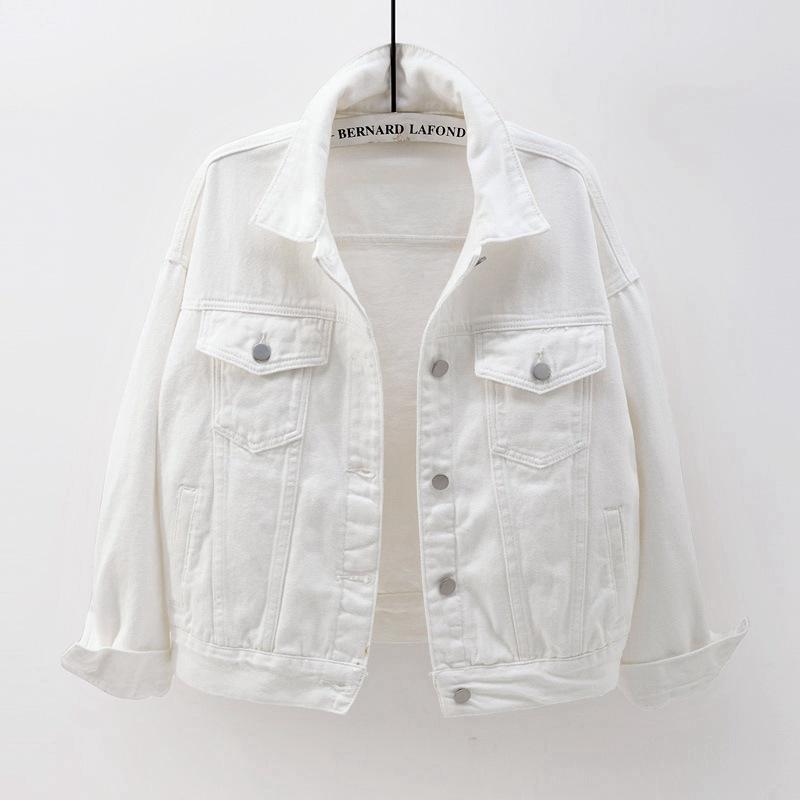 Classic Women's Denim Jacket Button Front Casual Wear