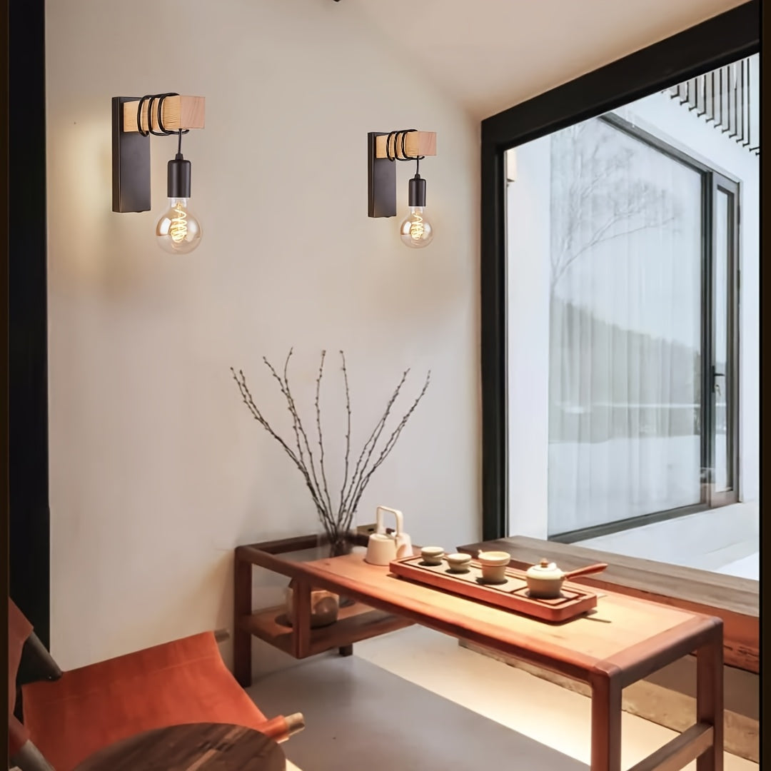 Rustic Metal Wall Light | E27 Fitting & Industrial Style