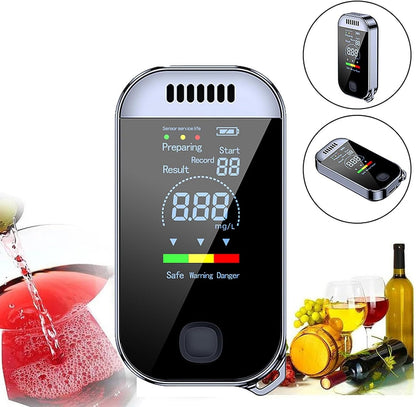 Accurate Digital Breath Alcohol Tester Device - Lusomart