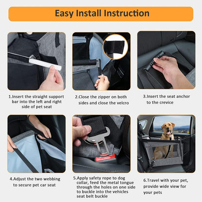 Pet Friendly Large Waterproof Car Seat Booster