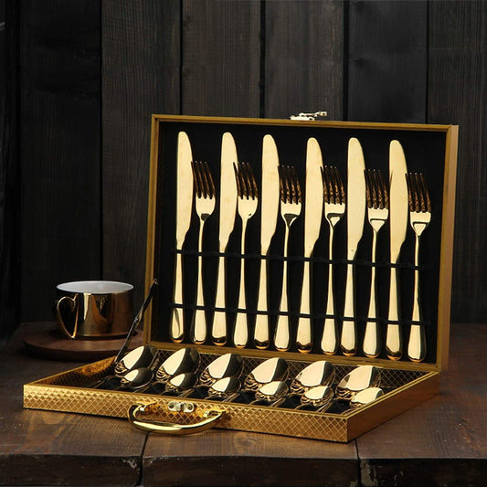Elegant Silverware Stainless Steel Utensil Set - Lusomart