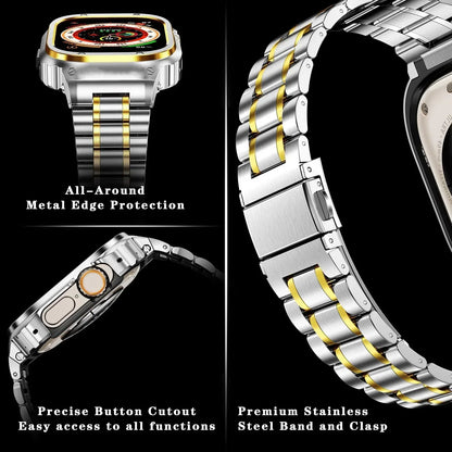 Durable Metal Watch Band with Clear Cover