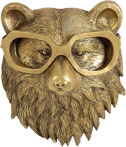 Modern Fox Head Wall Art Metal Animal Decoration - Lusomart