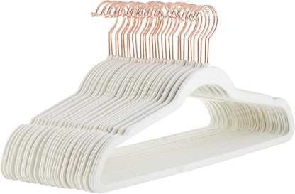 Premium Velvet Hangers Non Slip Closet Organizers Set