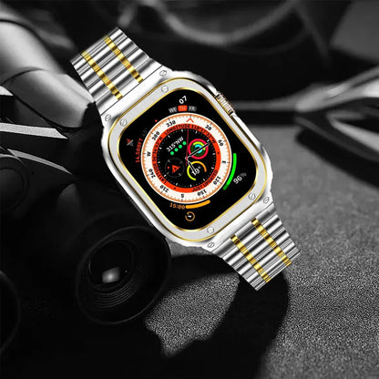 Durable Metal Watch Band with Clear Cover