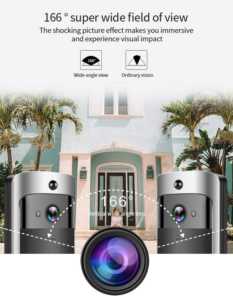 Wireless HD Doorbell Camera with Night Vision and Audio